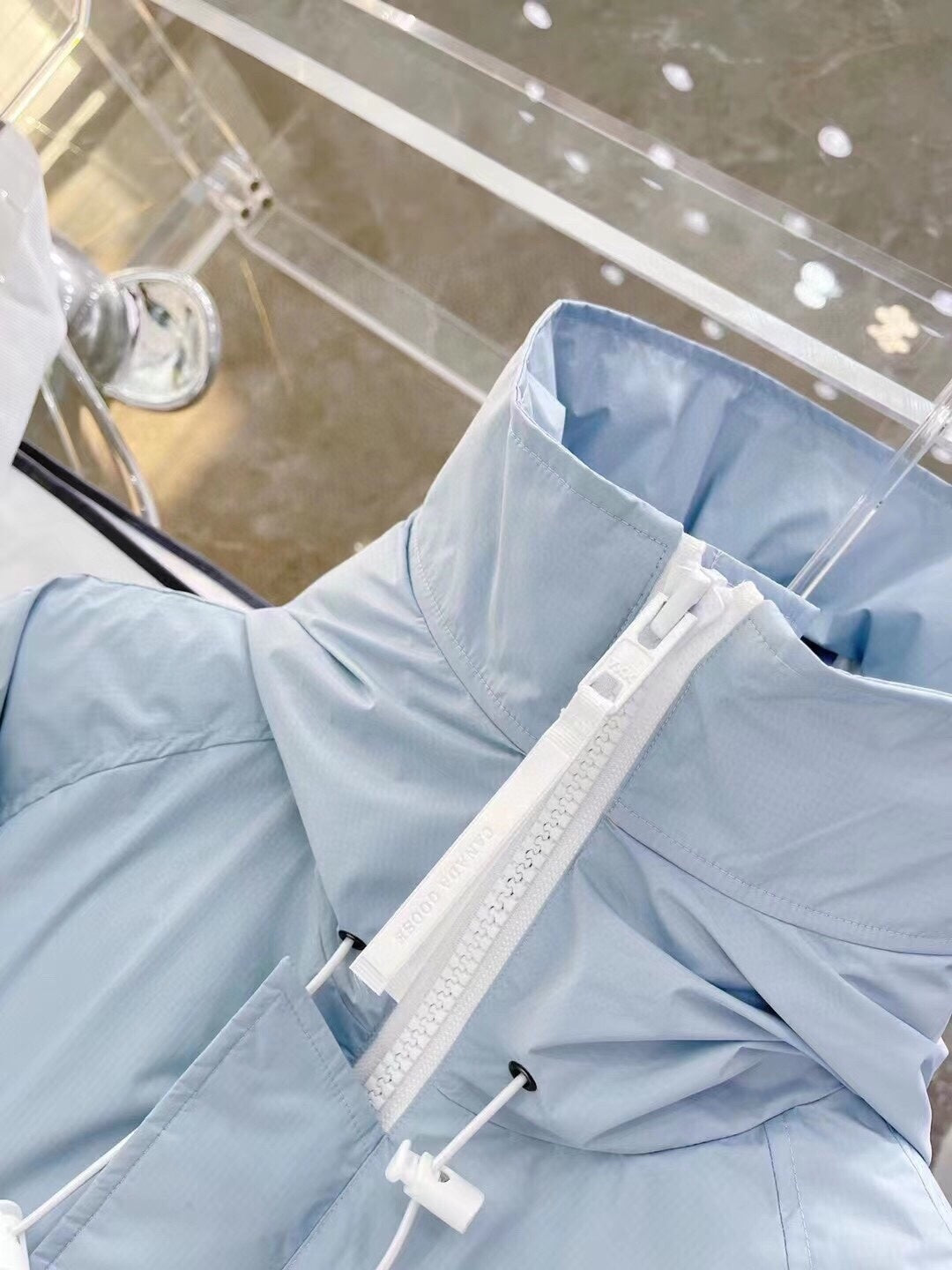 Chaqueta Canada Goose en color azul hielo